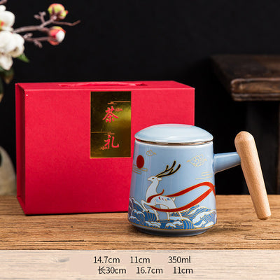 Taza de Oficina de Cerámica con Filtro de Té e Infusor Integrado - Image 4