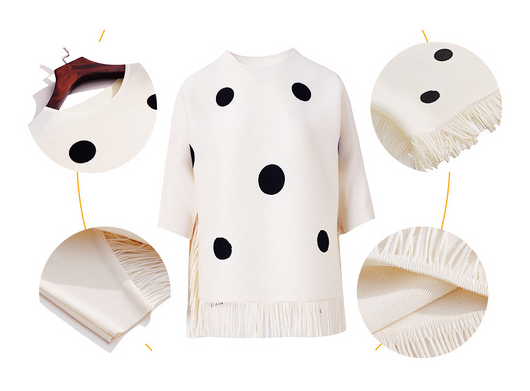 Blusa Corta con Borlas para Tallas Grandes - Diseño Moderno y Cómodo - Image 13
