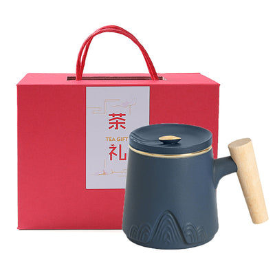 Taza Cerámica Zhoushan con Filtro Separador y Tapa - Image 16