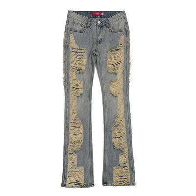 Jeans Azules Desgastados a Mano para Hombre - Estilo High Street - Image 7