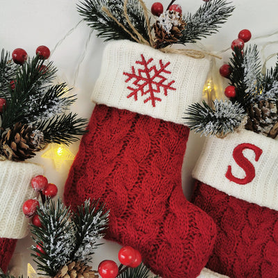 Calcetines Navideños Tejidos con Letras - Image 18