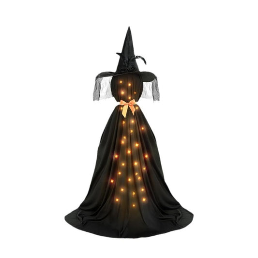 Fantasma LED Luminoso Negro con Moño Decorativo - Image 3