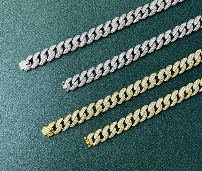Cadena Cubana de Diamantes Completos Estilo Europeo y Americano - Image 14