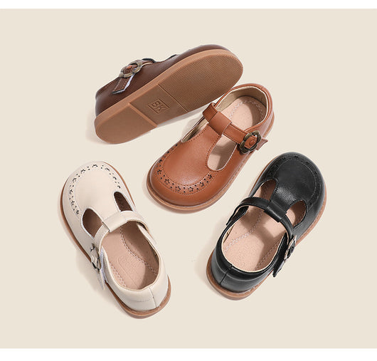 Zapatos de Cuero para Niñas Princesa con Suela Antideslizante - Image 8