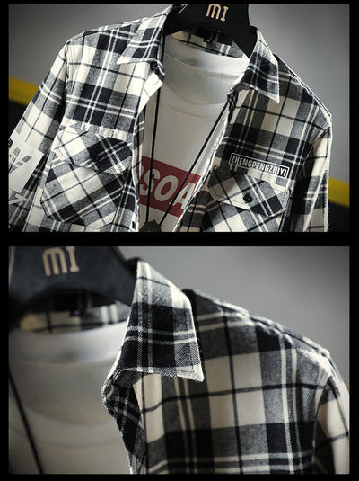 Camisa Casual a Cuadros Slim Fit para Hombre - Image 8