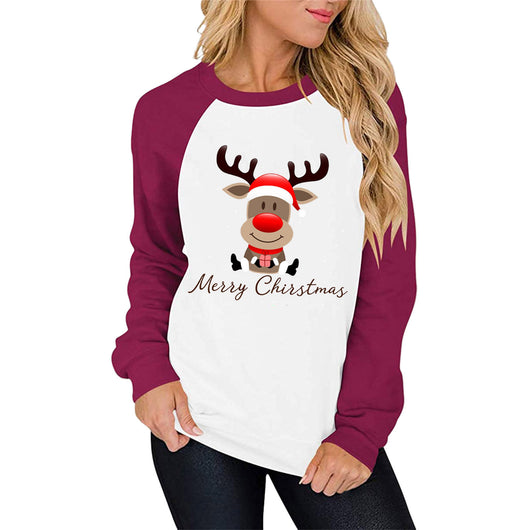 Suéter Raglan Casual para Mujer con Estampado y Combinación de Colores - Image 10