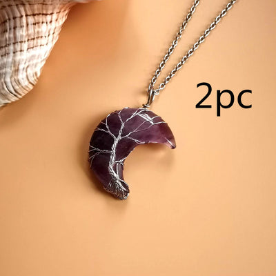 Collar Árbol de la Vida en Amatista Natural Hecho a Mano - Colgante de Fortuna - Image 20