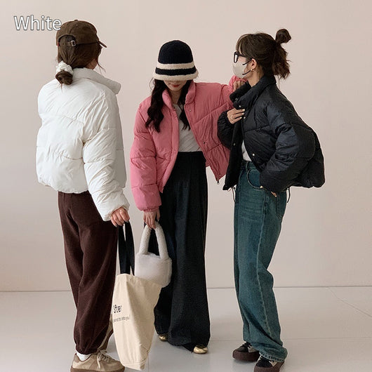 Abrigo Acolchado de Algodón para Mujer - Estilo Urbano Casual - Image 12