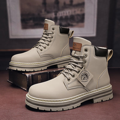 Botas de Trabajo Vintage en Cuero Genuino Talla Grande para Hombre - Image 39