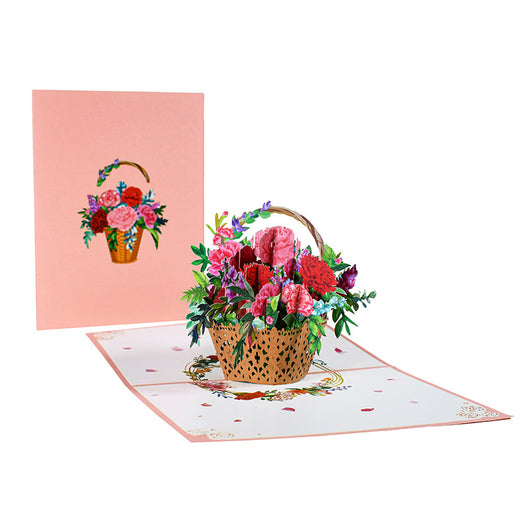 Tarjeta Pop-Up 3D Ramo de Flores - Regalo Especial para Mamá, Aniversario e Invitaciones - Image 8