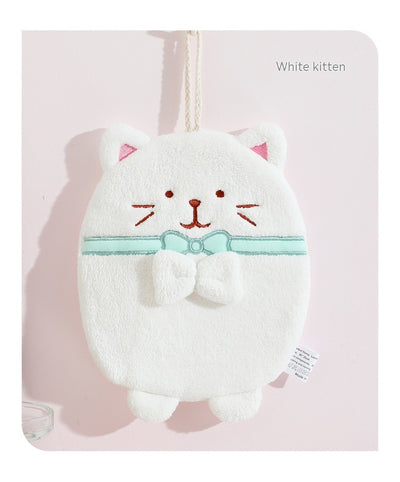 Toalla de Mano Gatito Adorable Absorbente sin Pelusas - Image 3