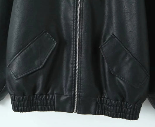 Abrigo de Cuero PU Americano para Mujer - Image 8