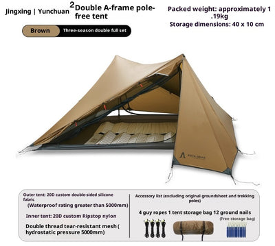Tienda de Campaña Ultraligera Impermeable de Doble Pared con Estructura Autoportante - Image 5