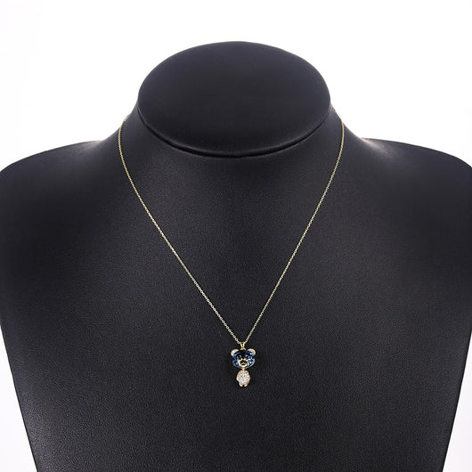 Collar Clavícula Temperamento Coreano con Diamantes Completos - Image 15