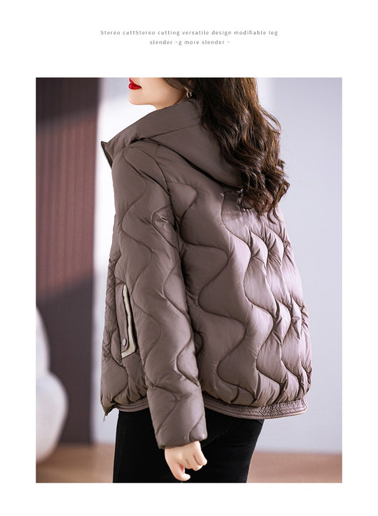 Abrigo Acolchado Estilo Occidental con Capucha para Mujer - Diseño Slim Fit - Image 31
