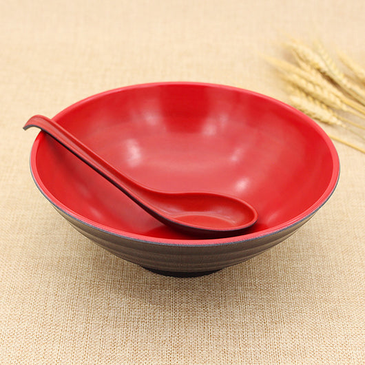 Cuchara para Sopa Melamina Bicolor Rojo y Negro - Image 7