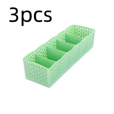Organizador de Plástico Apilable 5 Compartimentos para Ropa Interior y Calcetines - Image 30