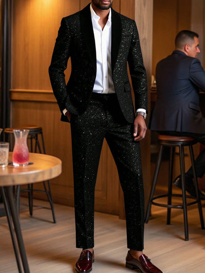 Conjunto de Traje Brillante para Hombre - Saco y Pantalón - Image 12
