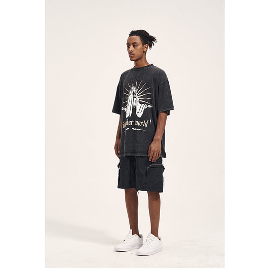 Shorts Casuales Holgados de Bolsillos Laterales - Estilo Urbano Versátil - Image 2