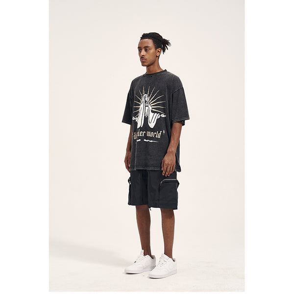Shorts Casuales Holgados de Bolsillos Laterales - Estilo Urbano Versátil