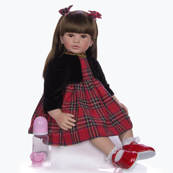Muñeca Reborn de 60 cm con Cuerpo de Tela - Bebé Realista