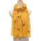Pañoleta Protectora con Estampado de Abejas - Protección Solar y Calidez para Viajes