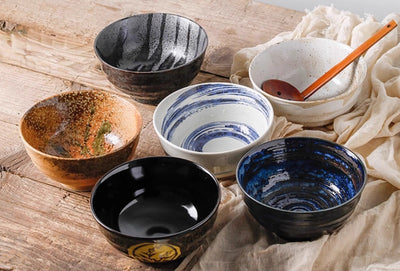 Tazón de Fideos Lamian de Cerámica Artesanal Importado de Japón - Image 26