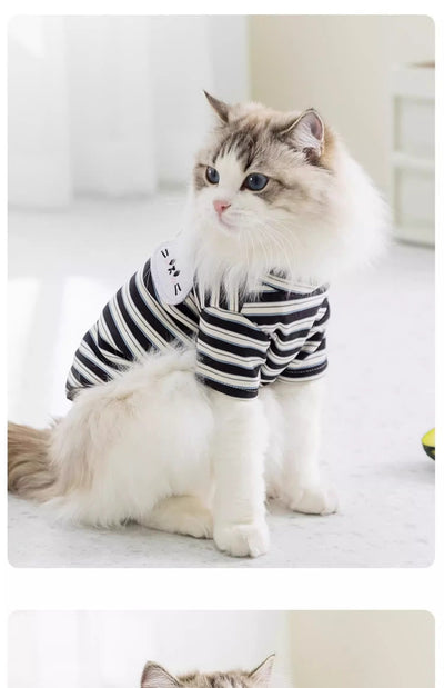 Ropa Ligera a Rayas para Mascotas - Gatos y Perros Pequeños - Image 16
