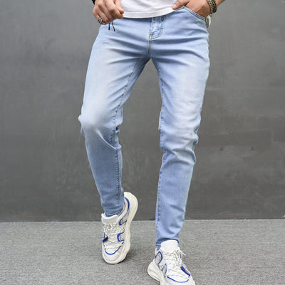 Jeans Skinny Elásticos de Algodón para Hombre - Image 12