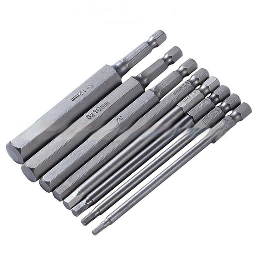 Juego de 8 Puntas Hexagonales Material Silver S2