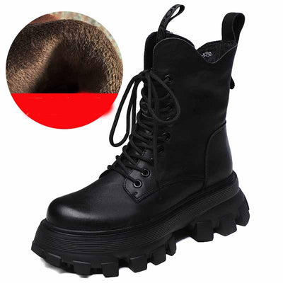 Botas Martin Plataforma Ligera con Espuma de Cuero - Comodidad Todo el Día - Image 6