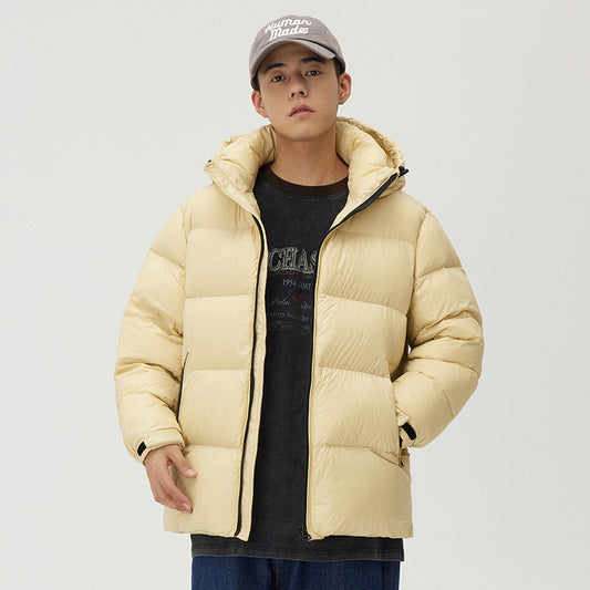 Abrigo de Plumón Grueso para Parejas - Chaqueta Impermeable de Invierno con Capucha