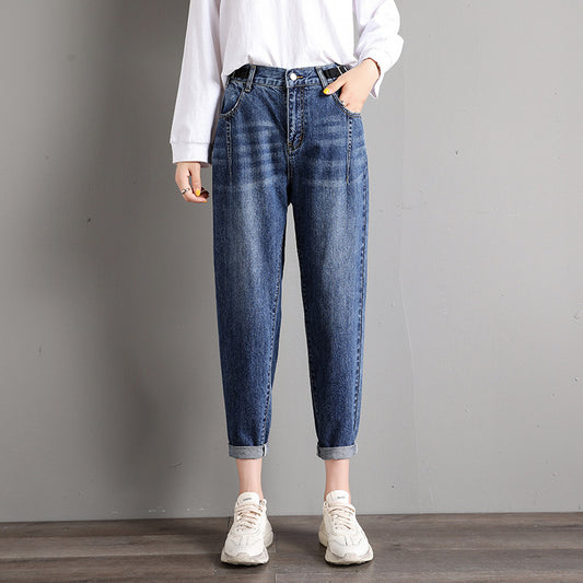 Pantalones Harem de Cintura Alta Estilo Coreano - Corte Suelto y Elegante - Image 2
