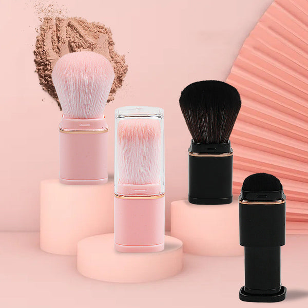 Brocha de Maquillaje Retráctil Portátil de Cabezal Único