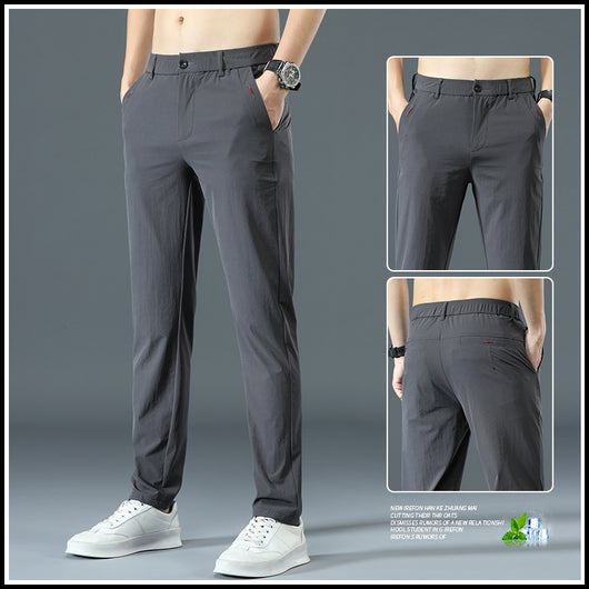 Pantalones Rectos con Cintura Elástica para Hombre - Image 7