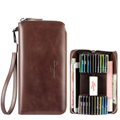 Cartera Clutch de Cuero con Protección Anti-degaussing y Anti-robo - Image 3
