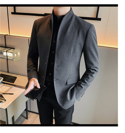 Blazer Slim Fit Ruoshuai para Hombre - Chaqueta Casual de Otoño - Image 39