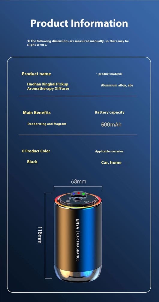 50ml clear glass bottle of car perfume supplement with a gold cap, intended for refilling car aromatherapy machines. - Image 19