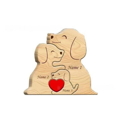 Adornos Navideños de Madera Personalizados con Forma de Perro - Image 3