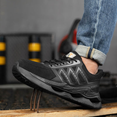 Zapatos de Protección Laboral con Puntera de Acero Transpirables y Ligeros para Todas las Estaciones