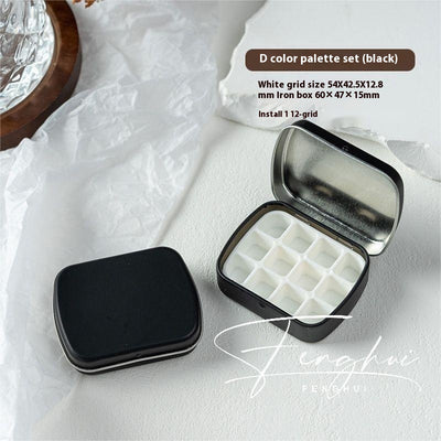 Paleta de Manicura Acuarela Portátil 24 Colores en Caja de Metal - Image 9