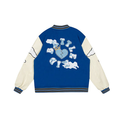 Chaqueta Hip Hop Urbana con Bordados Estilo Americano - Image 5
