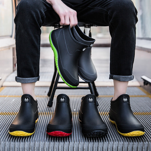 Botas Cortas Impermeables con Forro Cálido para Hombre Talla Grande - Image 13