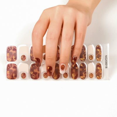 Adhesivos de Uñas Semipermanentes Coreanos con Base de Pegamento - Image 9