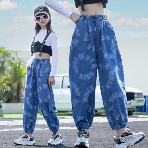 Pantalones Otoñales para Niñas con Tobillo Ajustado