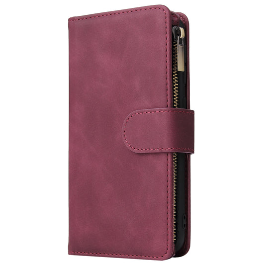 Funda de Cuero Retro con Cierre Esmerilado