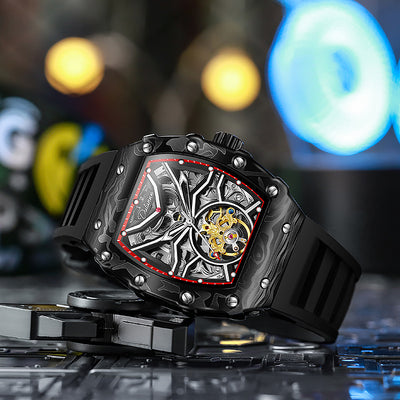Reloj Mecánico Hueco para Hombre Resistente al Agua con Esfera Luminosa - Image 10
