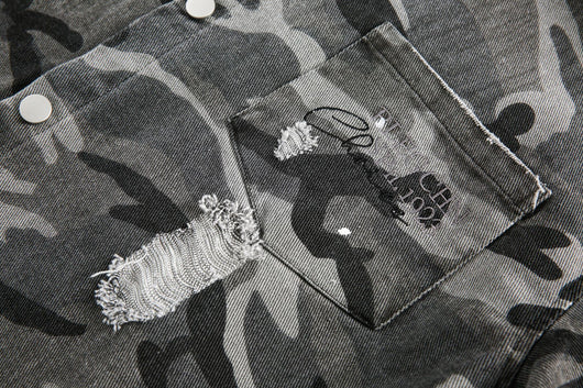 Camisa de Manga Larga Estilo Retro Americano con Diseño Camuflado Desgastado - Image 20