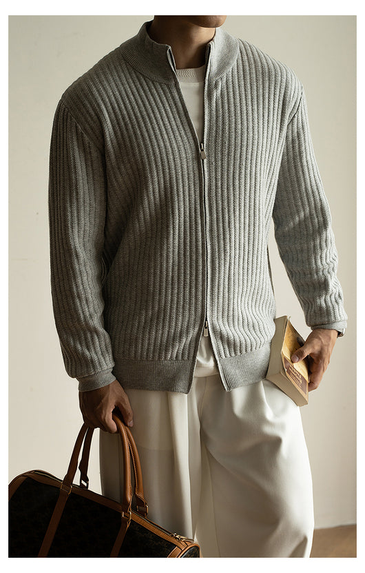 Cardigan con Cierre Casual para Hombre - Suéter Abrigo Versátil - Image 24