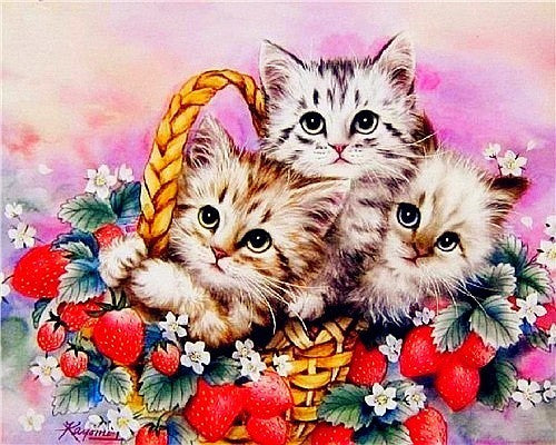 Pintura de Diamantes Gato - Bordado de Cristales Brillantes - Image 2